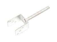 Pätka tvar U pre zabetónovanie s roxorom 20 mm, šírka 81 mm Pätka tvar U pre zabetónovanie s roxorom 20 mm, šírka 81 mm