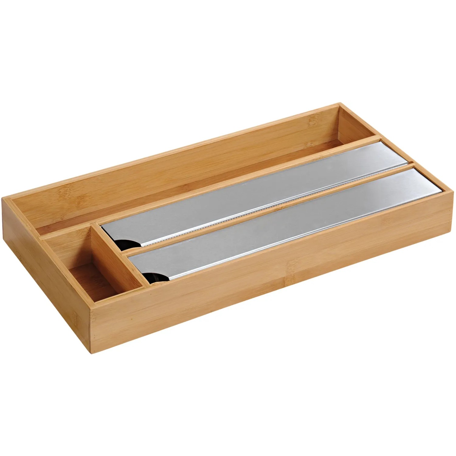 E-shop KESPER Rezačka a zásobník na fólie bambusový 5,4 x 19 x 42 cm