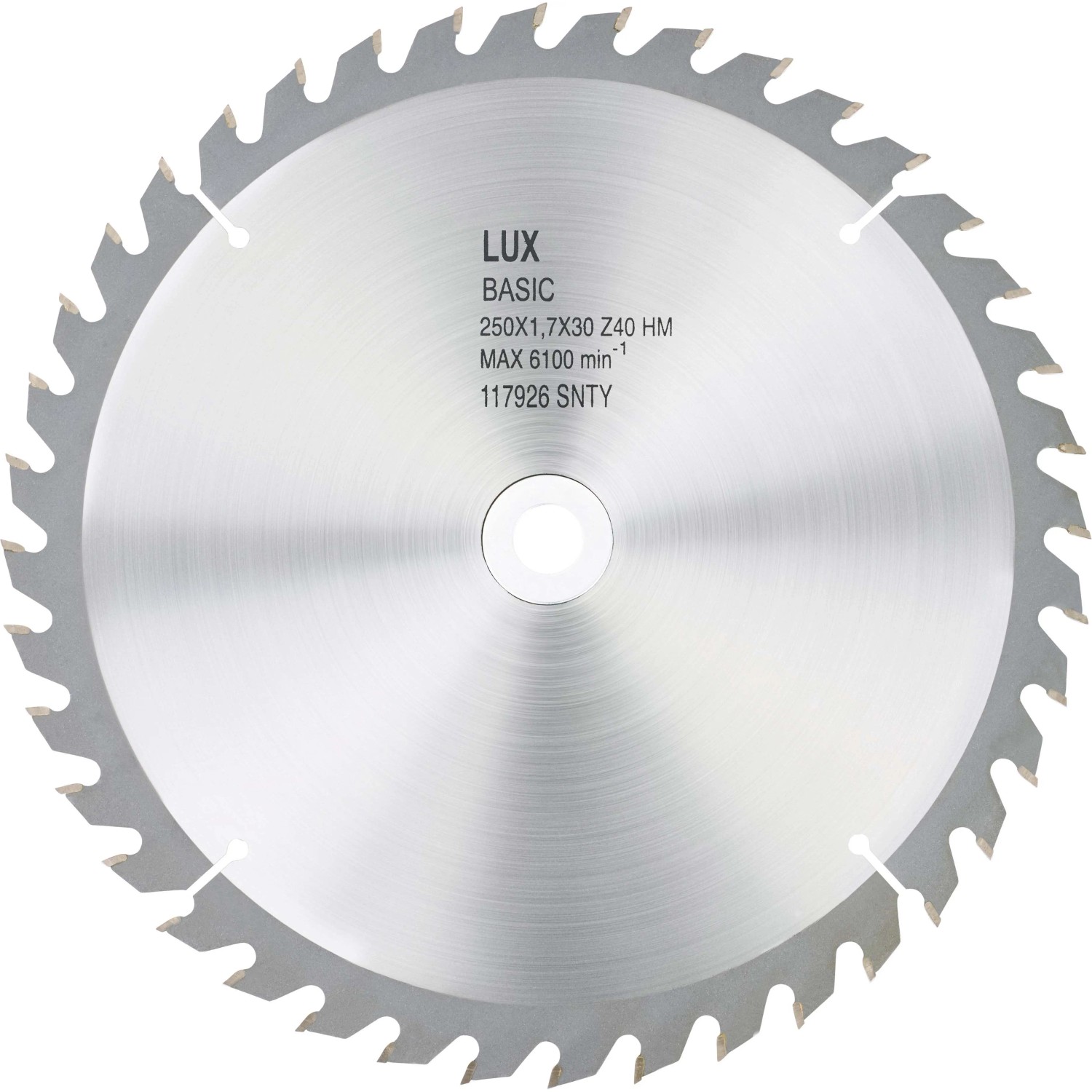 E-shop LUX-TOOLS List kotúčovej píly zo spekaného karbidu na drevo priemer 250 mm, 40 z