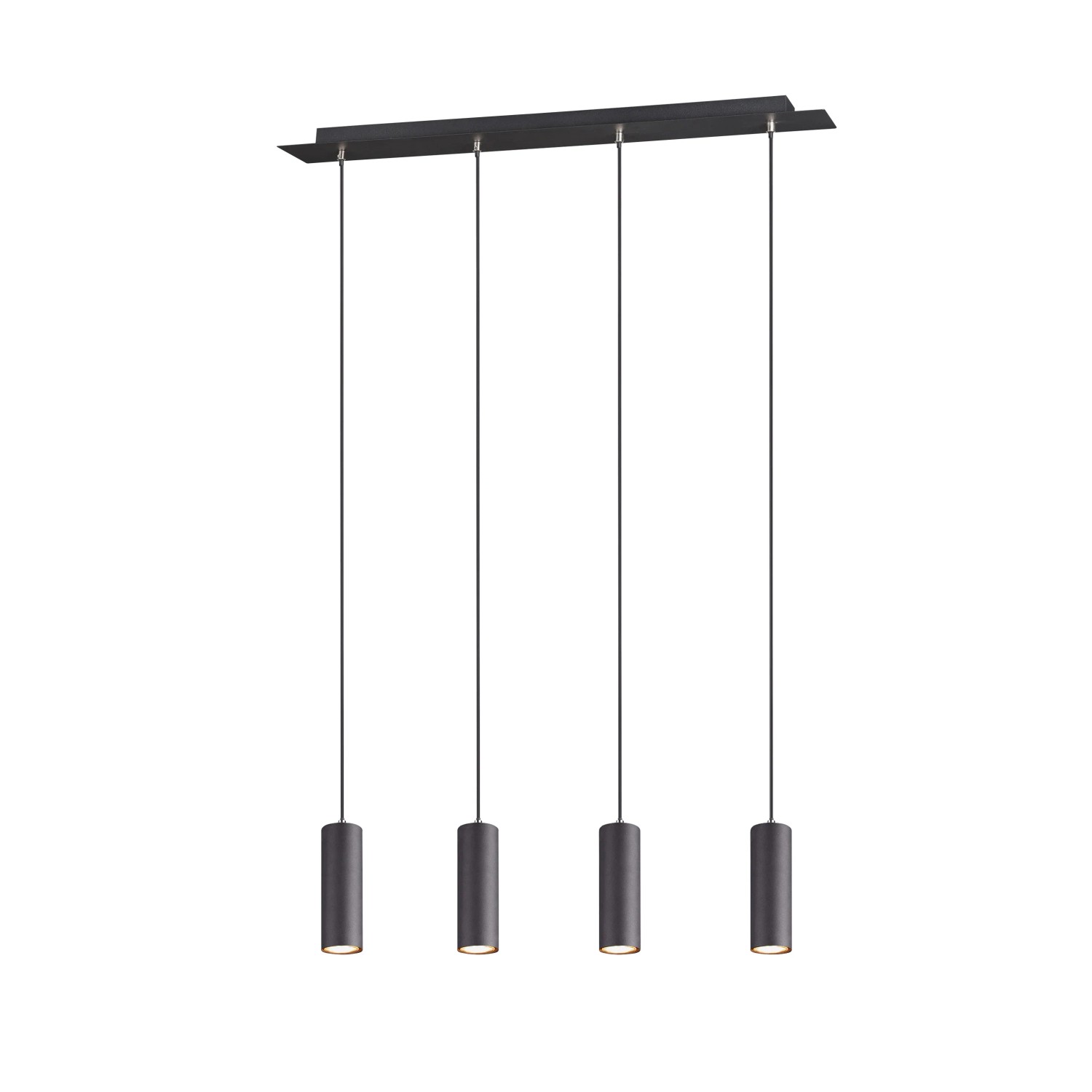 E-shop Trio Závesné svietidlo Marley čierne 75 x 150 x 9 cm