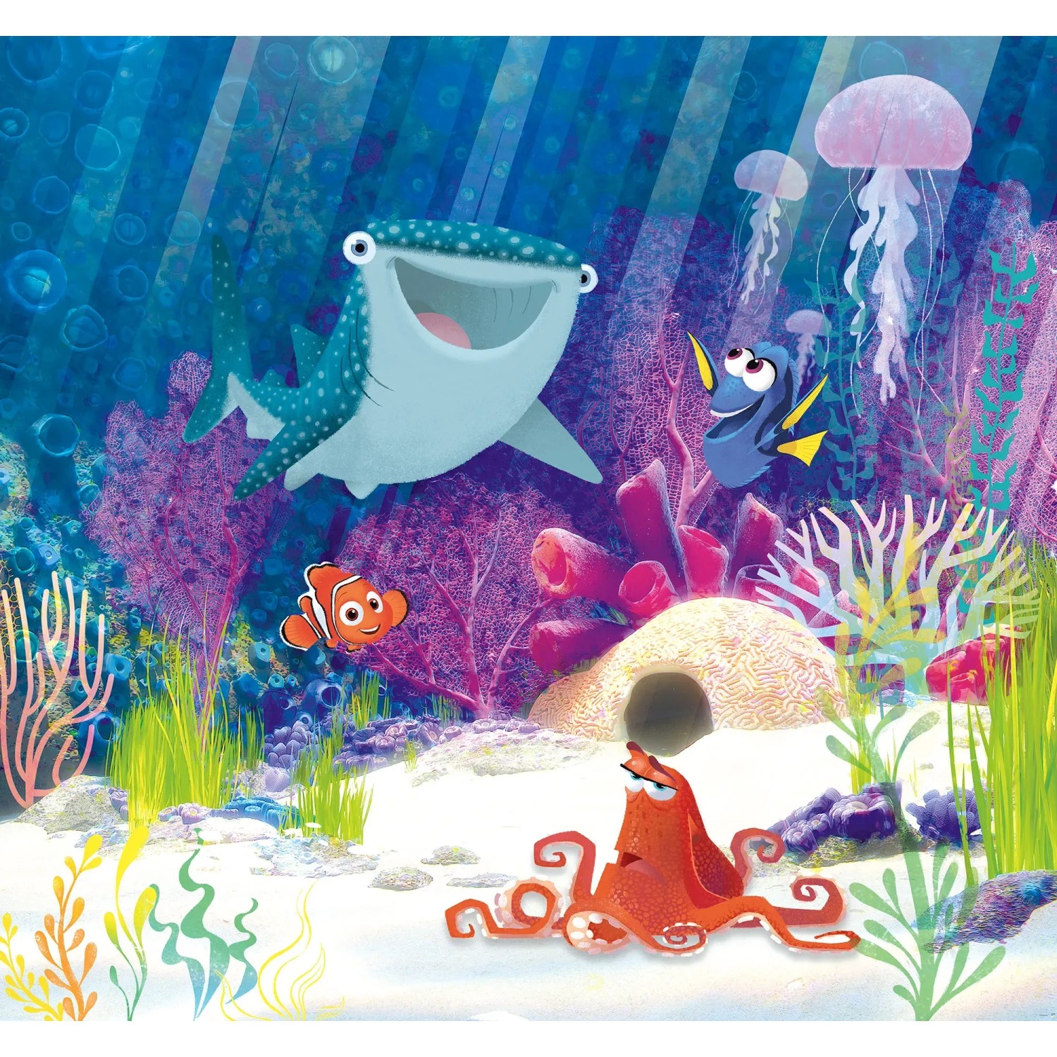 E-shop Komar Vliesová fototapeta Dory Aqua Party 300 x 280 cm