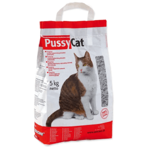 Vrece hrudkujúceho steliva pre mačky PussyCat, 5 kg.