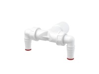 Alcadrain Dvojité kolienko DN40/32/17-23 so spätnými klapkami