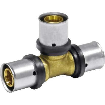 PIPETEC Lisovací T-kus PFT161616 medený, 16x2