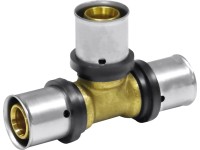 PIPETEC Lisovací T-kus PFT161616 medený, 16x2