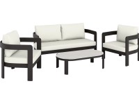OBI Zostava záhradného nábytku Sorreno hliník/antracitová 4dielna OBI Zostava záhradného nábytku Sorreno hliník/antracitová 4dielna