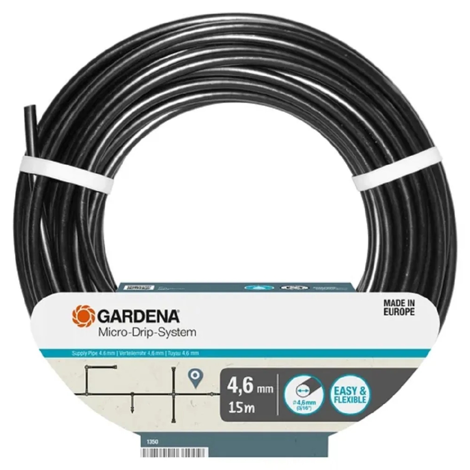 E-shop GARDENA Micro-Drip-System Rúrka rozdeľovacia 4,6 mm (3/16"), 15 m