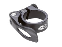 Upínací krúžok sedla čierny hliník