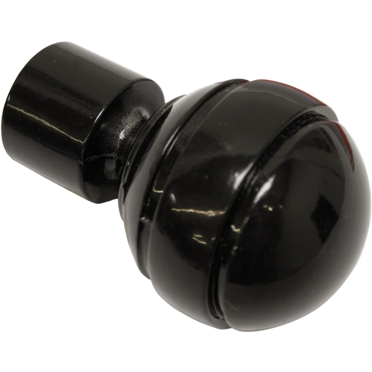 E-shop Gardinia Koncovka Chicago guľa pr. 20 mm čierna 2 ks