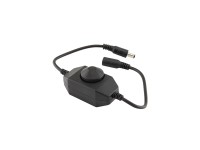 FK Technics Stmievač pre LED pásky manuálne 6A čierny 12/24V s konektormi DC 5,5