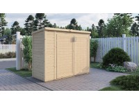 Bertilo Záhradná skriňa Multibox 3, prírodná, 200 x 82 cm