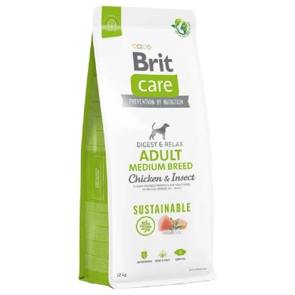 Brit Care Granule pre psov Sustainable Adult Medium Breed s kura. a hmyz. 12 kg