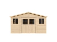 Timbela Drevený záhradný domček M333 bez podlahy, 493 x 401 cm