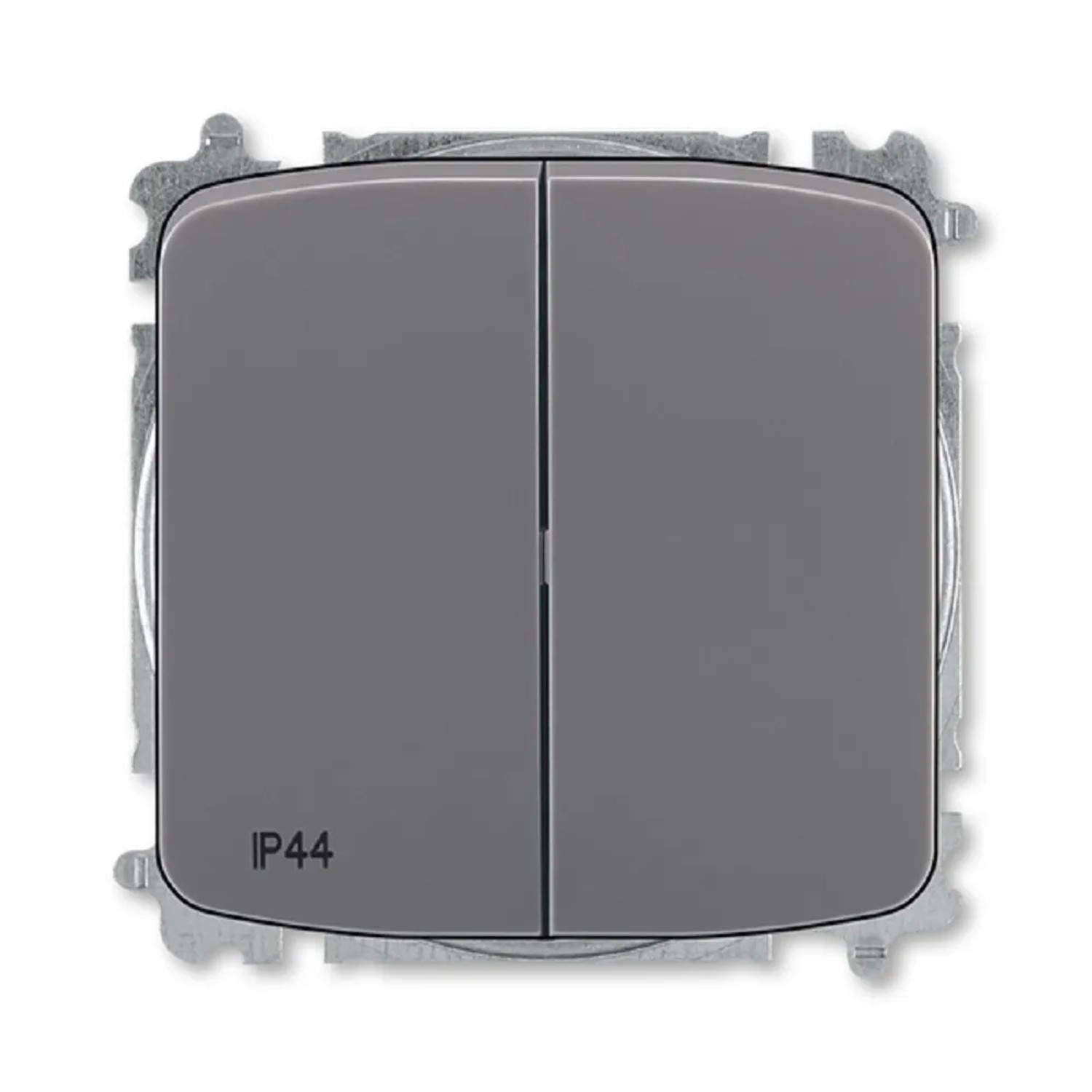 E-shop ABB Sériový/lustrový spínač TANGO 3559A-A05940 S2, dym.sivý, 48 x 150 x 110 mm