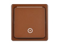 SEZ Tlačidlo Standard DS 1101-10 HP škoricové 28 x 82 x 82 mm
