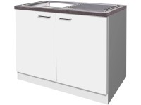 Flex-Well Kuchynská skrinka Lucca pod drez, vr. drezu, 100 x 85 x 57,1 cm