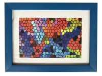 Bondecor Fotorám plastový, lišta 16,11 mm, modrý, 10 x 15 cm