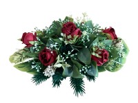 M.A.T. Jesenné dušičkové aranžmány z umelých kvetín červené pr. 28 cm M.A.T. Jesenné dušičkové aranžmány z umelých kvetín červené pr. 28 cm