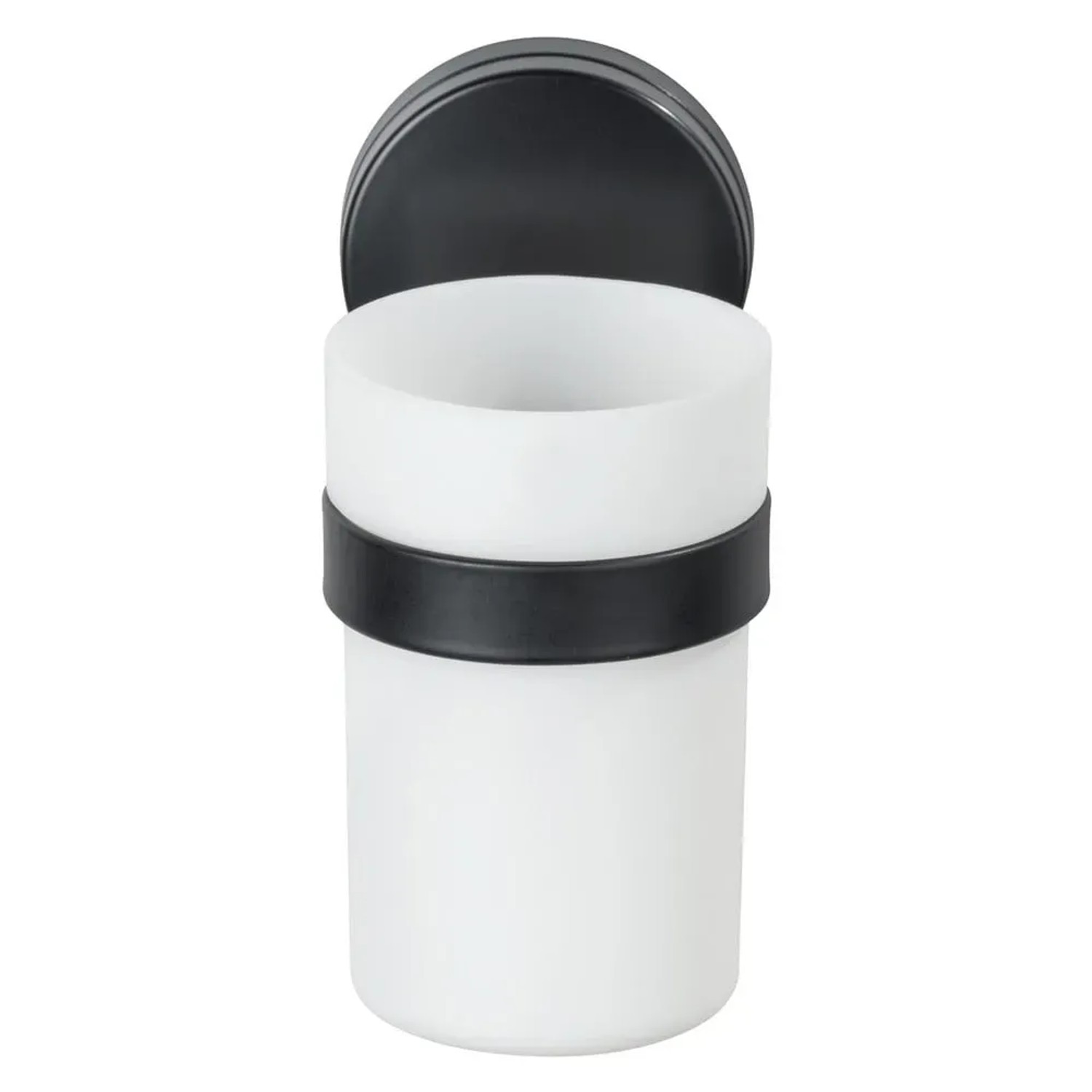 E-shop Wenko Držiak kelímku na kefky Pavia Static-Loc čierny 6 x 12 x 9 cm
