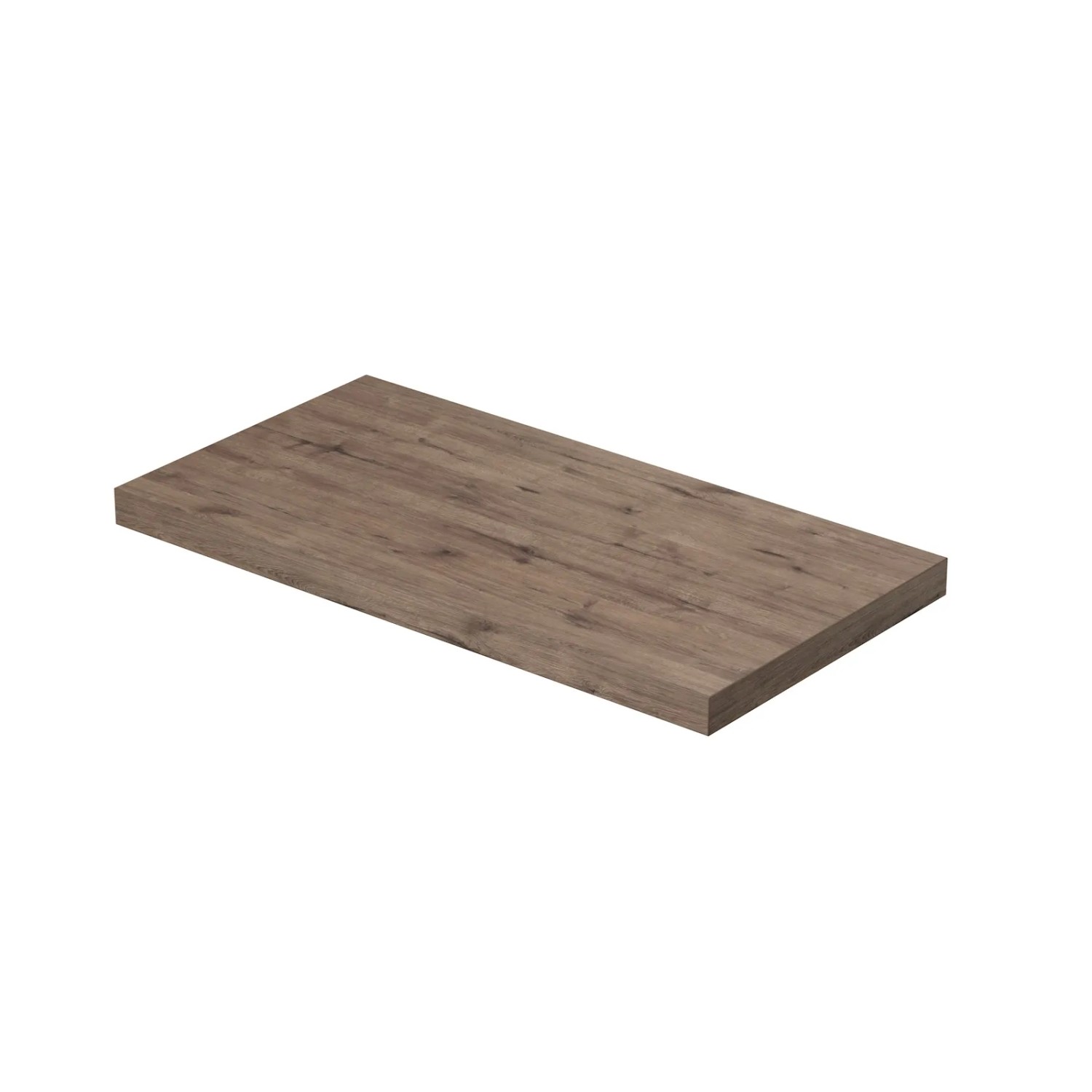 E-shop INTEDOOR Umývadlová doska BEE bez výrezu, š. 90 cm, dub Wellington