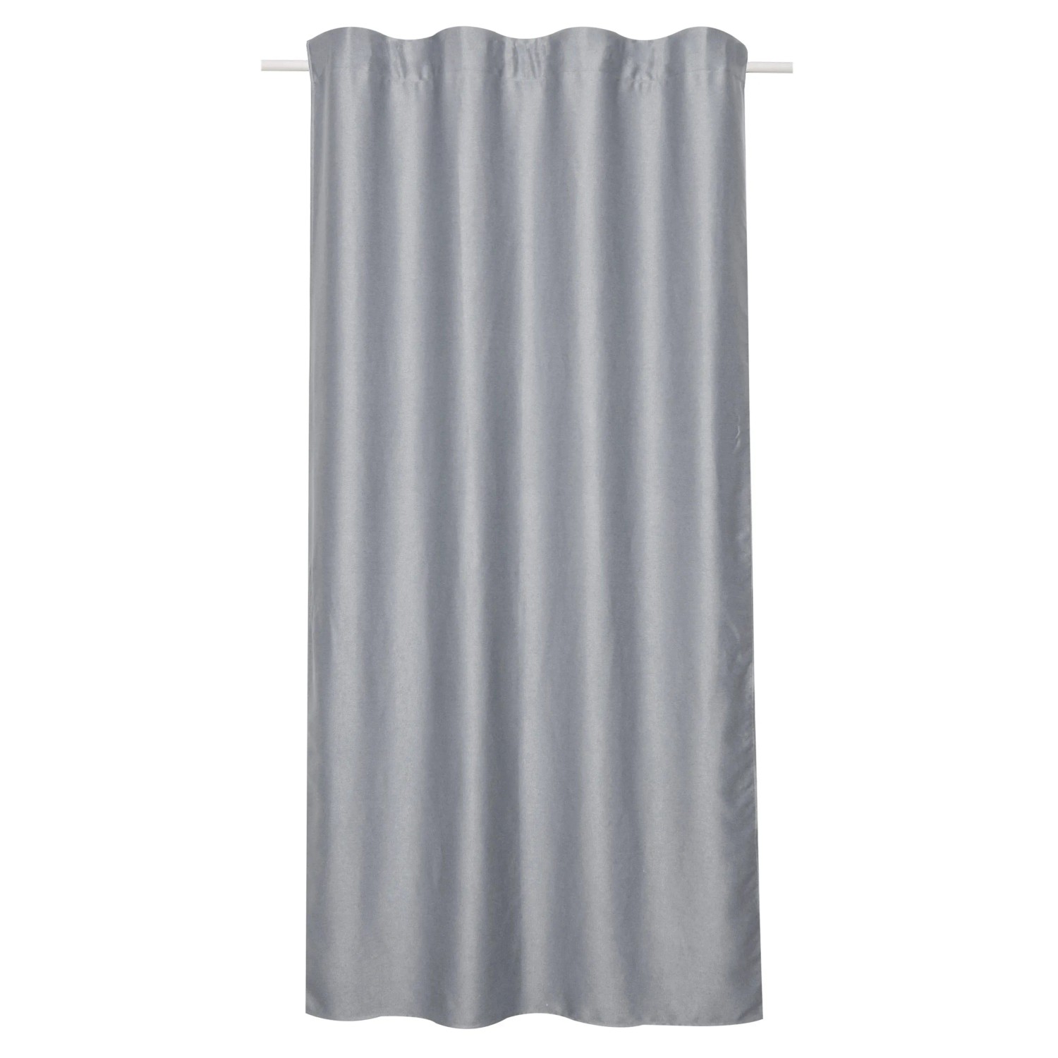 E-shop Sehlbach Záves so skrytými pútkami, Blackout Shine, strieborne sivý, 175 x 135cm