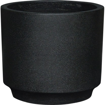 Kvetináč terrazzo, čierny, pr. 20 x 19 cm
