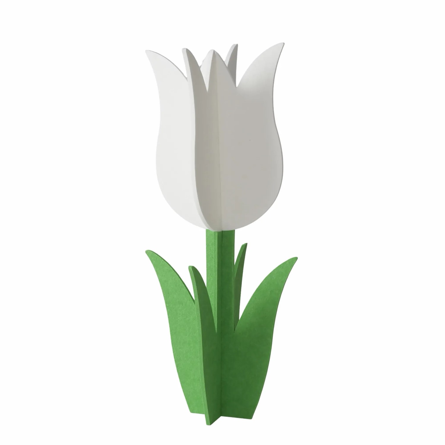 E-shop Boltze Dekoratívna figúrka tulipán Tulip bielo-zelený 82 x 36 x 36 cm, 1 ks