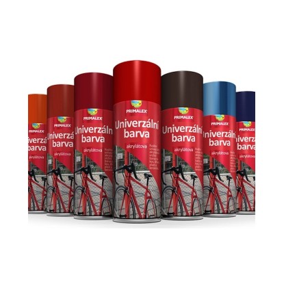 PRIMALEX Univerzálna farba v spreji RAL 9005 čierna lesklá 400 ml