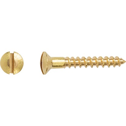 Skrutka do dreva so šošovkovou hlavou PZ mosadzný 2,5 x 16 mm, 25 ks