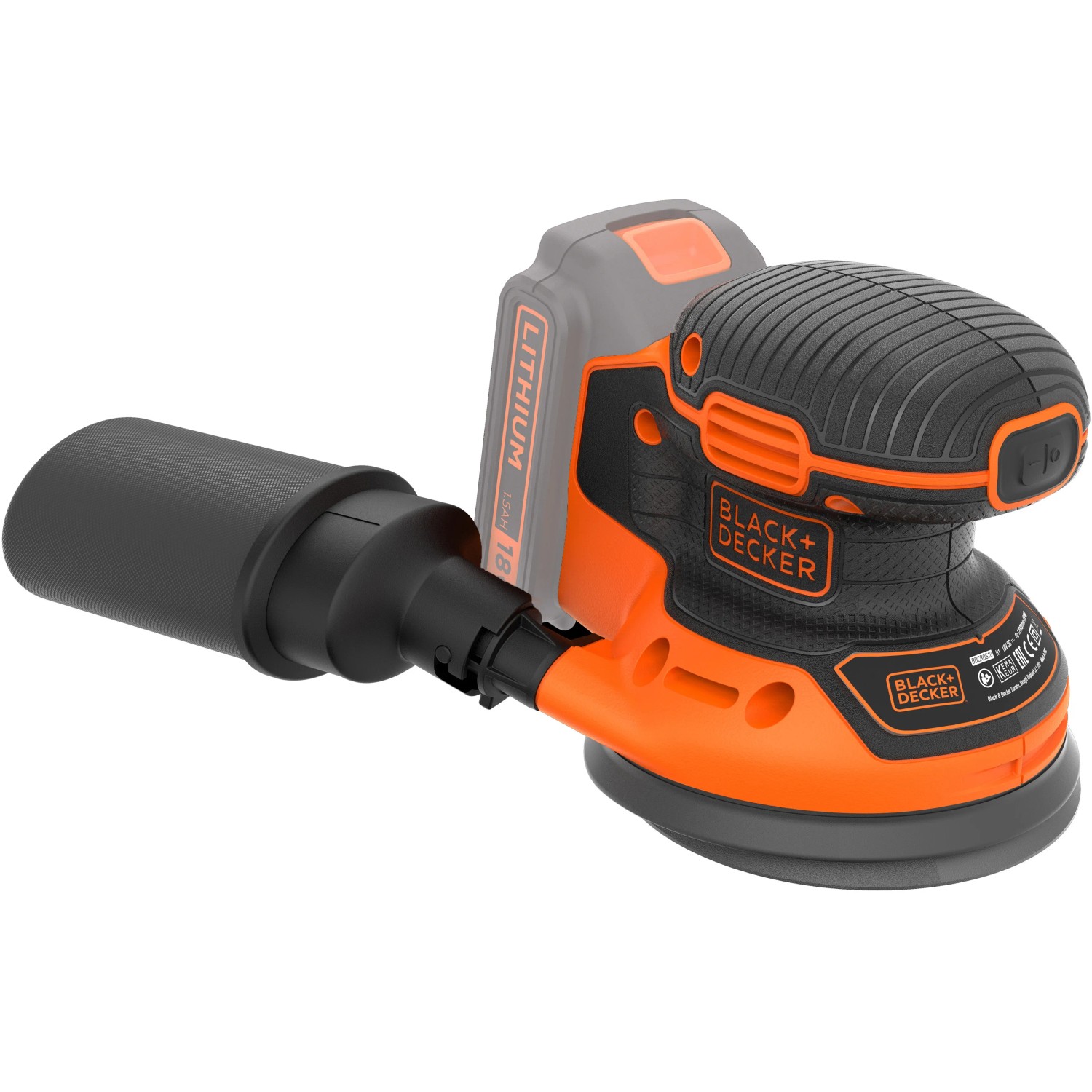 E-shop Black+Decker Akumulátorová excentrická brúska BDCROS18N, 18 V/1,5 Ah