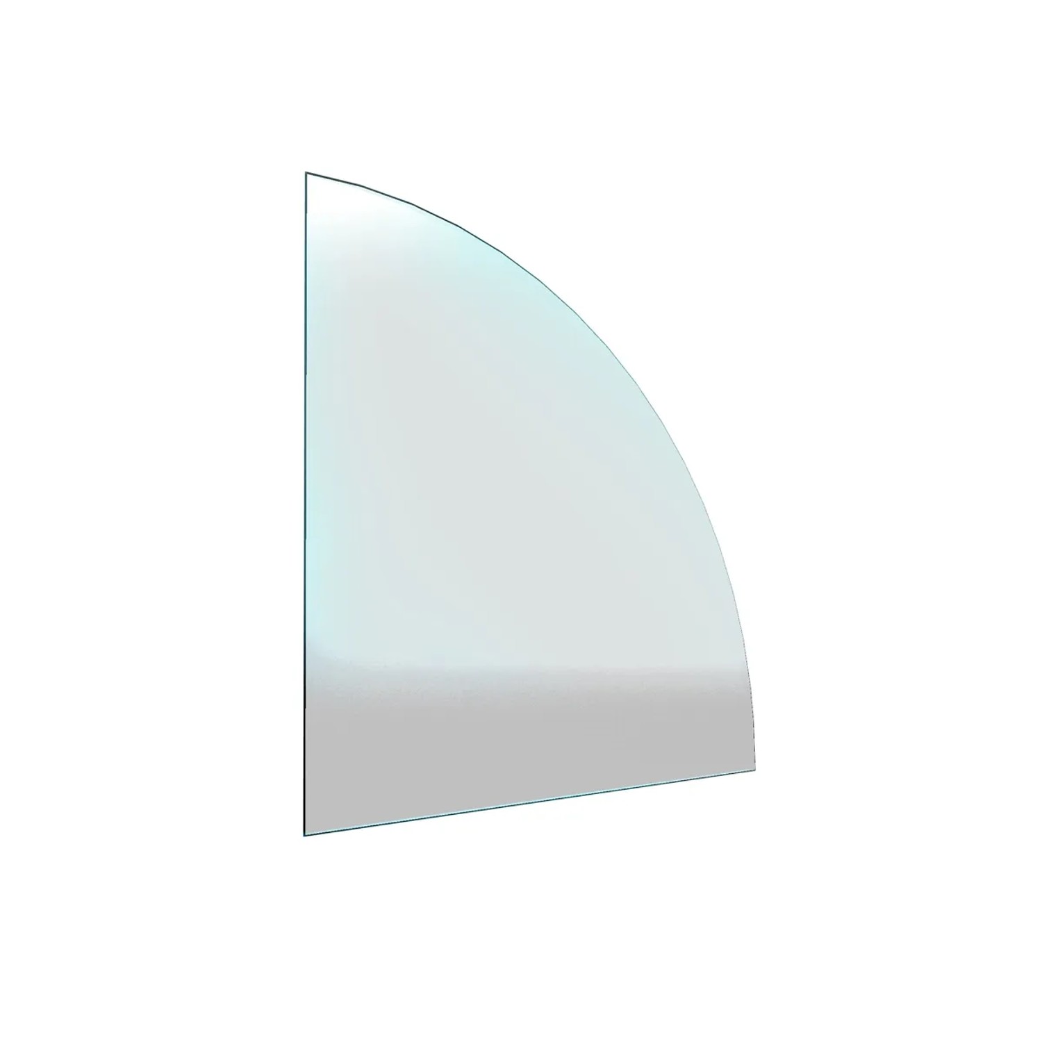 E-shop HS Flamingo Sklo pod pec výseč, 1000 x 1000 x 6 mm