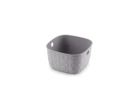 Curver Úložný kôš Softex XS sivohnedý 19,4 x 19,4 x 11,1 cm