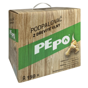 PE-PO Podpaľovač z drevitej vlny 150 ks
