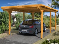 Skan Holz Prístrešok na auto Emsland EPDM, dub svetlý, 354 x 604 cm