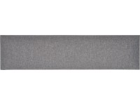 Nástenný vankúš obdĺžnikový 15 cm x 60 cm tmavosivý štruktúrovaný