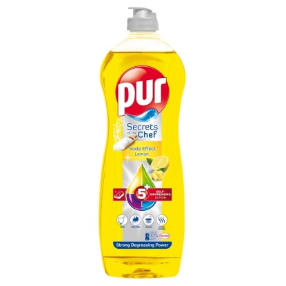 Pur Prostriedok na ručné umývanie riadu Soda Effect Lemon 750 ml