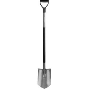 Fiskars Ergonomic rýľ špicatý, záhradný rýľ s D-rukoväťou pre tvrdé pôdy.