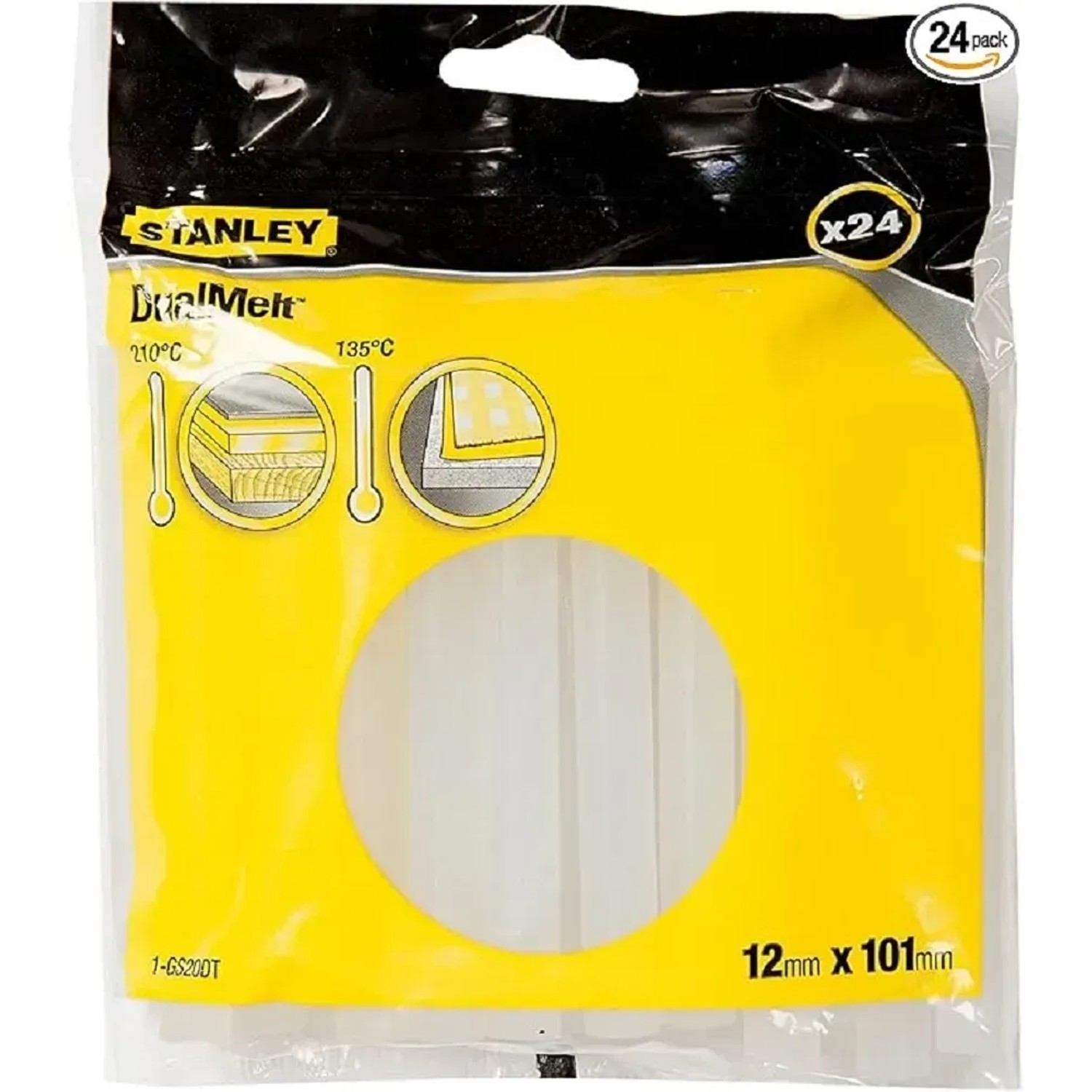 E-shop STANLEY Lepidlo pre tavné pištole dvojteplotné 1-GS20DT, priemer. 11,3 mm, 24 ks