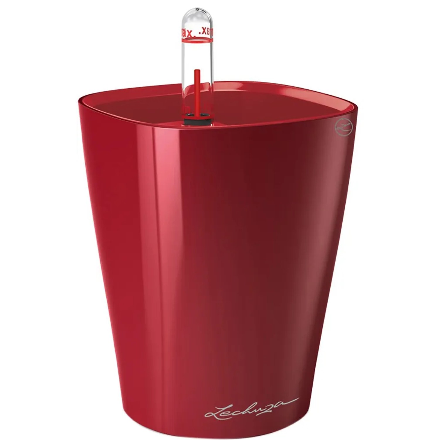 E-shop Lechuza Kvetináč Mini Deltini scarlet, 130 x 100 x 100 mm