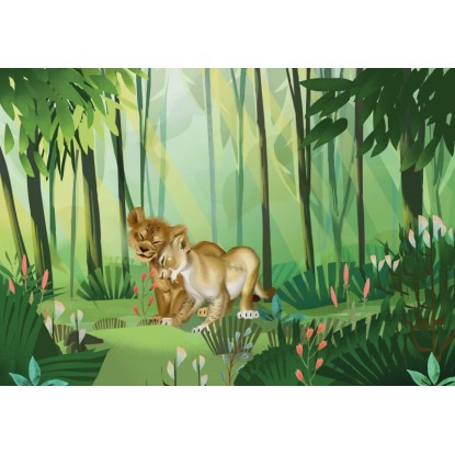 Komar Vliesová fototapeta Leví Kráľ Love 400 x 280 cm