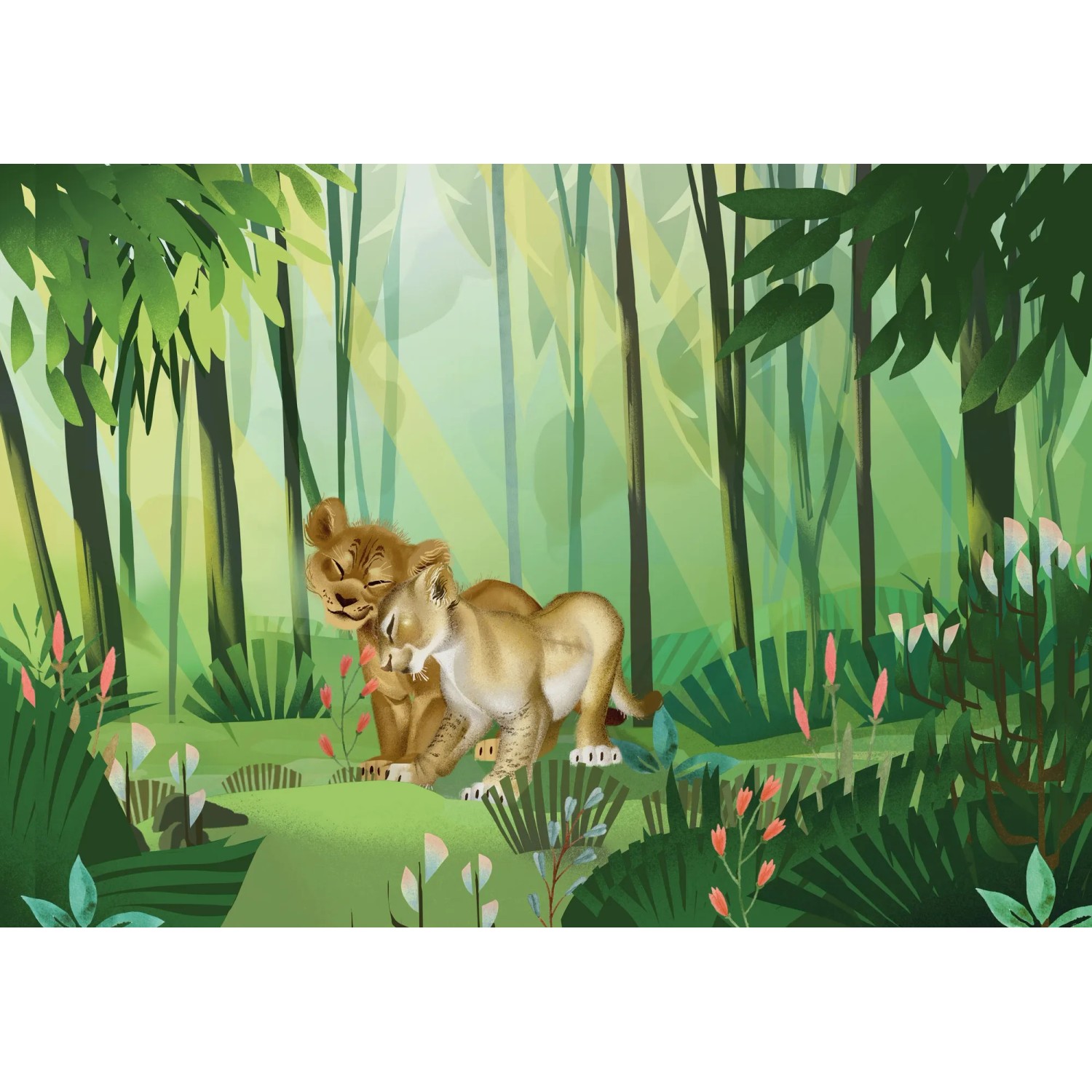 E-shop Komar Vliesová fototapeta Leví Kráľ Love 400 x 280 cm