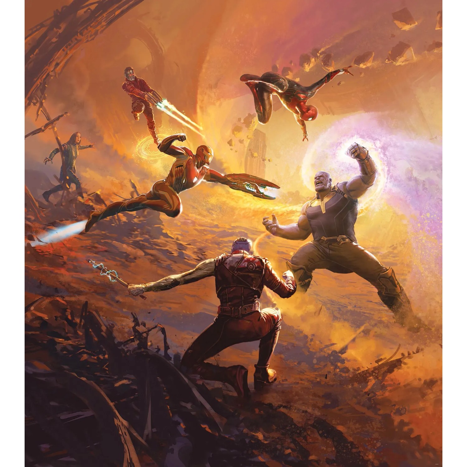 E-shop Komar Vliesová fototapeta Avengers Epic Battle Titan 250 x 280 cm