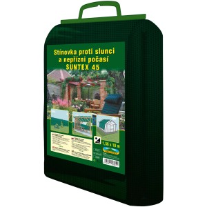 Balená t.b.t. fólia/sieťovina, tmavozelená, na ochranu pred slnkom a počasím.