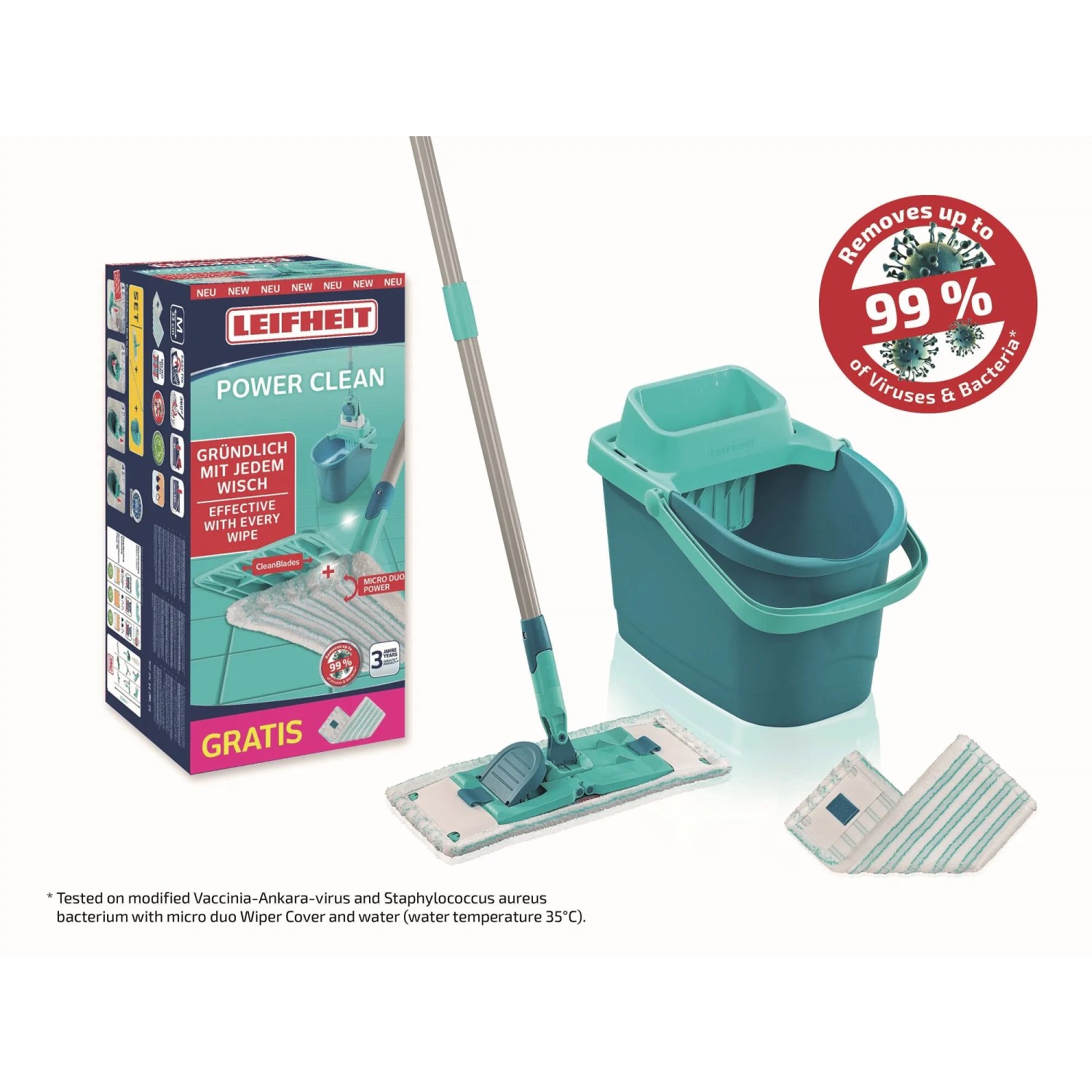 E-shop LEIFHEIT Set PowerClean M + náhrada micro duo ZADARMO (55515)