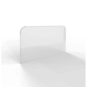 HS Flamingo Sklo pod kachle oblúk 2xR100, číre, 1100 x 600 x 6 mm
