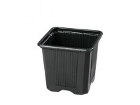 Kvetináč V odľahčený čierny, 8 x 8 x 7 cm