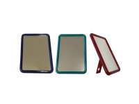 Kozmetické plastové zrkadlo, rôzne farby, 13,5 x 18 cm