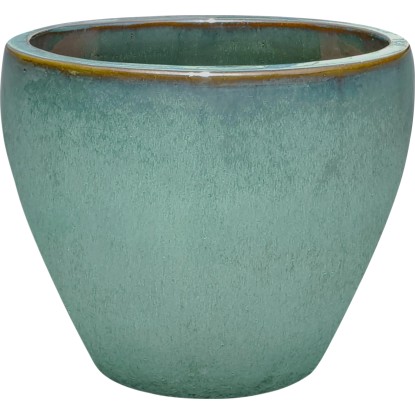 Kvetináč glazovaný terakota, modrý, pr. 26 x 23 cm