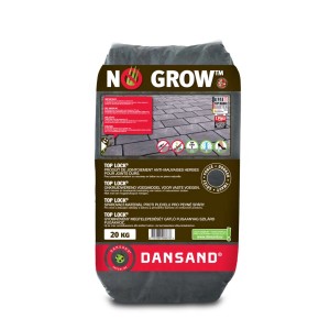 Vrece Dansand No Grow škárovacieho piesku, zabraňuje rastu buriny, 20 kg. Pre škáry dlažby.