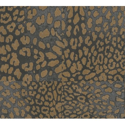 A. S. Creation Vliesová tapeta Desert Lodge Leopardí vzor sivá-zlatá